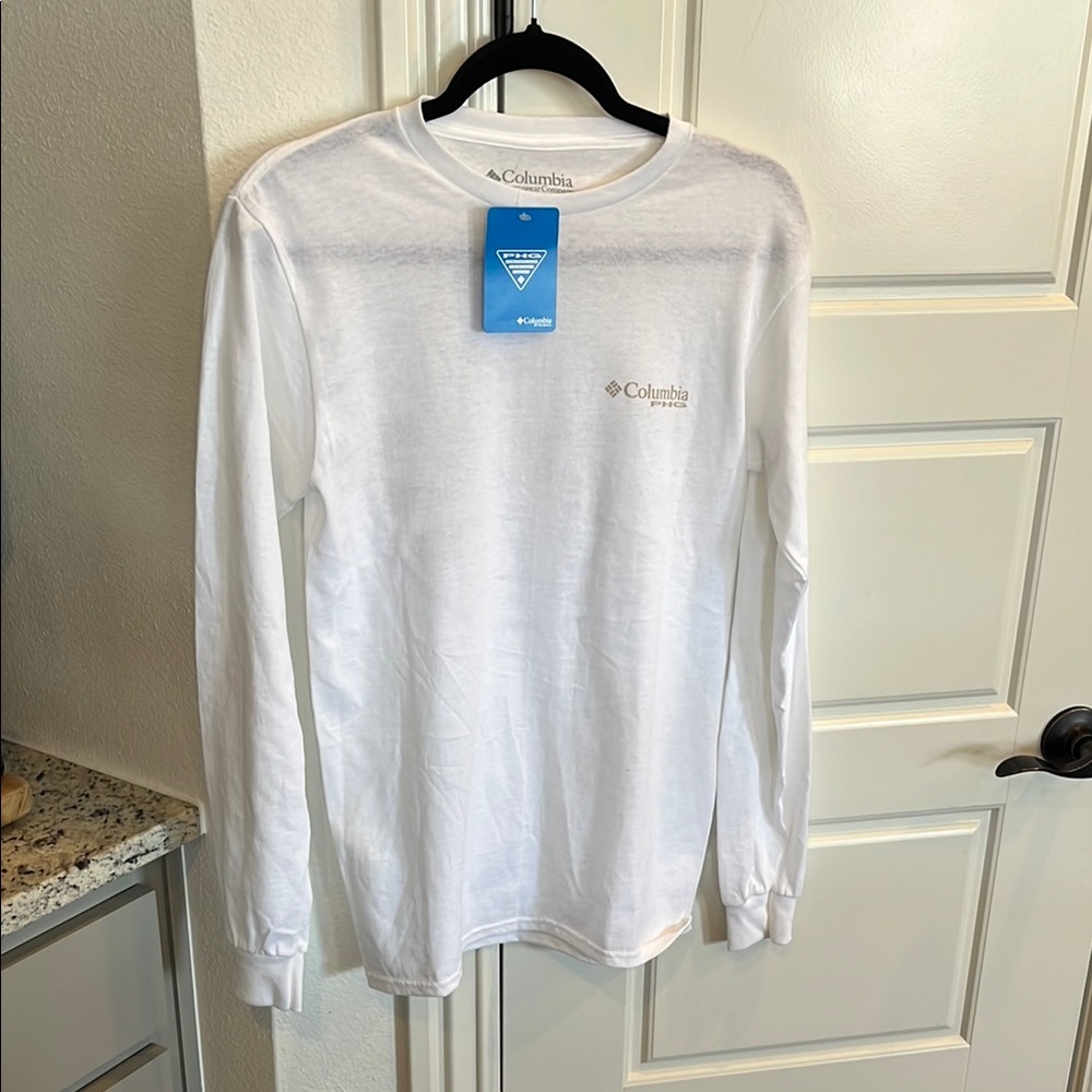 Columbia Men's White Long Sleeve Shirt